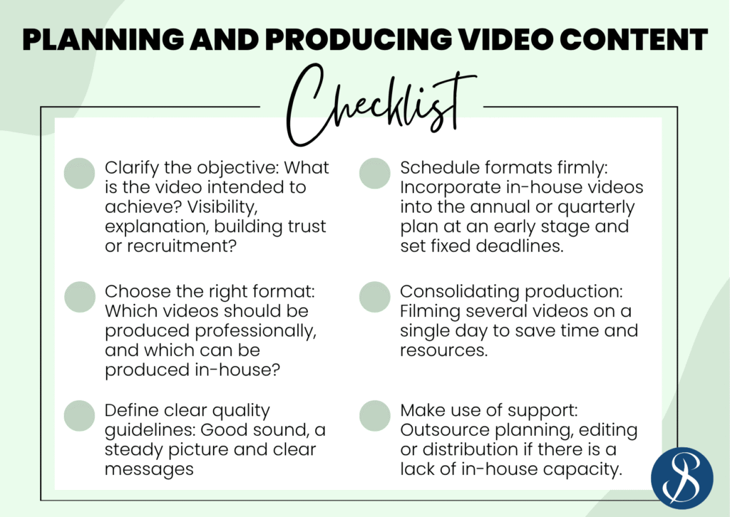 Checklist video content